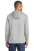 Port & Company PC590H Mens Dry Zone Performance Moisture Wicking Fleece Hooded Sweatshirt Hoodie Silver Grey Back