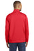 Port & Company PC590Q Mens Dry Zone Performance Moisture Wicking Fleece 1/4 Zip Sweatshirt Red Back