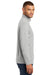 Port & Company PC590Q Mens Dry Zone Performance Moisture Wicking Fleece 1/4 Zip Sweatshirt Silver Grey Side