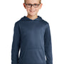 Port & Company Youth Dry Zone Performance Moisture Wicking Fleece Hooded Sweatshirt Hoodie - Deep Navy Blue