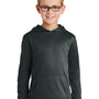 Port & Company Youth Dry Zone Performance Moisture Wicking Fleece Hooded Sweatshirt Hoodie - Jet Black