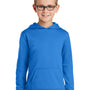 Port & Company Youth Dry Zone Performance Moisture Wicking Fleece Hooded Sweatshirt Hoodie - Royal Blue