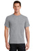 Port & Company PC61 Mens Essential Short Sleeve Crewneck T-Shirt Heather Grey Front