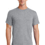 Port & Company Mens Essential Short Sleeve Crewneck T-Shirt - Heather Grey