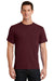 Port & Company PC61 Mens Essential Short Sleeve Crewneck T-Shirt Maroon Front