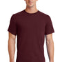 Port & Company Mens Essential Short Sleeve Crewneck T-Shirt - Athletic Maroon