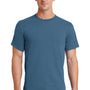 Port & Company Mens Essential Short Sleeve Crewneck T-Shirt - Colonial Blue