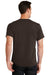 Port & Company PC61 Mens Essential Short Sleeve Crewneck T-Shirt Chocolate Brown Back