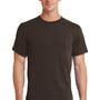 Port & Company Mens Essential Short Sleeve Crewneck T-Shirt - Dark Chocolate Brown