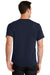 Port & Company PC61 Mens Essential Short Sleeve Crewneck T-Shirt Deep Navy Blue Back