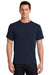 Port & Company PC61 Mens Essential Short Sleeve Crewneck T-Shirt Deep Navy Blue Front