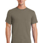 Port & Company Mens Essential Short Sleeve Crewneck T-Shirt - Dusty Brown