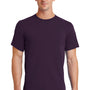 Port & Company Mens Essential Short Sleeve Crewneck T-Shirt - Eggplant Purple