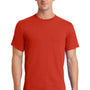 Port & Company Mens Essential Short Sleeve Crewneck T-Shirt - Fiery Red
