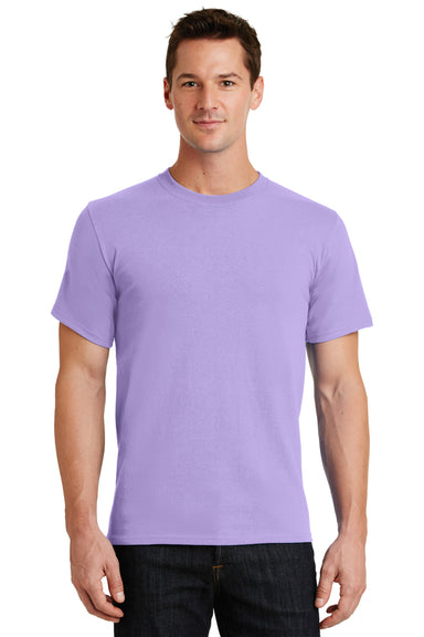 Port & Company PC61 Mens Essential Short Sleeve Crewneck T-Shirt Lavender Purple Front