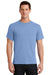 Port & Company PC61 Mens Essential Short Sleeve Crewneck T-Shirt Light Blue Front