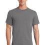 Port & Company Mens Essential Short Sleeve Crewneck T-Shirt - Medium Grey
