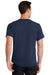Port & Company PC61 Mens Essential Short Sleeve Crewneck T-Shirt Navy Blue Back
