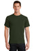 Port & Company PC61 Mens Essential Short Sleeve Crewneck T-Shirt Olive Green Front