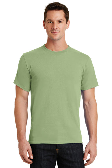 Port & Company PC61 Mens Essential Short Sleeve Crewneck T-Shirt Pistachio Green Front