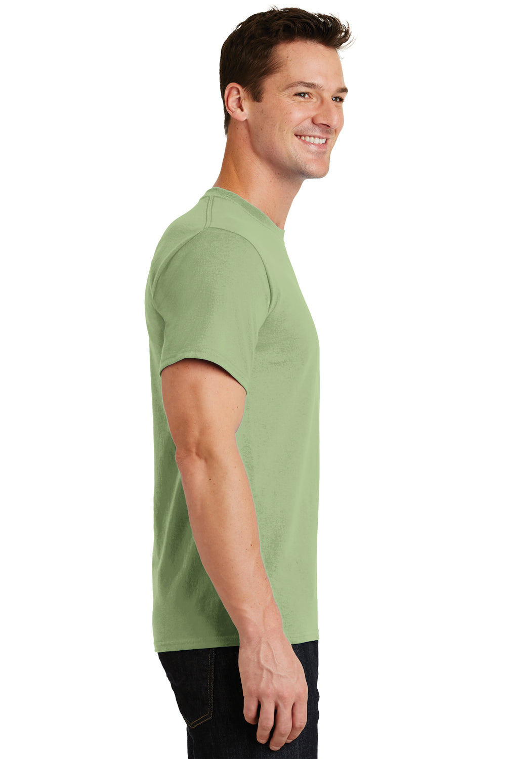 Port & Company PC61 Mens Essential Short Sleeve Crewneck T-Shirt Pistachio Green Side