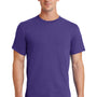 Port & Company Mens Essential Short Sleeve Crewneck T-Shirt - Purple