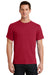 Port & Company PC61 Mens Essential Short Sleeve Crewneck T-Shirt Red Front