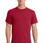 Port & Company Mens Essential Short Sleeve Crewneck T-Shirt - Red