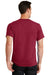 Port & Company PC61 Mens Essential Short Sleeve Crewneck T-Shirt Rich Red Back