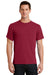 Port & Company PC61 Mens Essential Short Sleeve Crewneck T-Shirt Rich Red Front