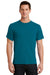 Port & Company PC61 Mens Essential Short Sleeve Crewneck T-Shirt Teal Blue Front