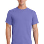 Port & Company Mens Essential Short Sleeve Crewneck T-Shirt - Violet Purple