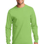 Port & Company Mens Essential Long Sleeve Crewneck T-Shirt - Lime Green