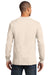 Port & Company PC61LS Mens Essential Long Sleeve Crewneck T-Shirt Natural Back