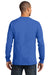Port & Company PC61LS Mens Essential Long Sleeve Crewneck T-Shirt Royal Blue Back