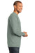 Port & Company PC61LS Mens Essential Long Sleeve Crewneck T-Shirt Stonewashed Green Side