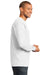 Port & Company PC61LS Mens Essential Long Sleeve Crewneck T-Shirt White Side