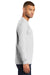 Port & Company PC61LSP Mens Essential Long Sleeve Crewneck T-Shirt w/ Pocket Ash Grey Side