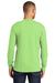 Port & Company PC61LSP Mens Essential Long Sleeve Crewneck T-Shirt w/ Pocket Lime Green Back