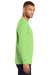 Port & Company PC61LSP Mens Essential Long Sleeve Crewneck T-Shirt w/ Pocket Lime Green Side