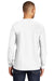 Port & Company PC61LSP Mens Essential Long Sleeve Crewneck T-Shirt w/ Pocket White Back