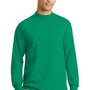 Port & Company Mens Essential Long Sleeve Mock Neck T-Shirt - Kelly Green