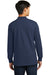 Port & Company PC61M Mens Essential Long Sleeve Mock Neck T-Shirt Navy Blue Back