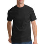 Port & Company Mens Essential Short Sleeve Crewneck T-Shirt w/ Pocket - Jet Black