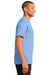 Port & Company PC61P Mens Essential Short Sleeve Crewneck T-Shirt w/ Pocket Light Blue Side