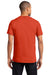 Port & Company PC61P Mens Essential Short Sleeve Crewneck T-Shirt w/ Pocket Orange Back