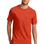 Port & Company Mens Essential Short Sleeve Crewneck T-Shirt w/ Pocket - Orange
