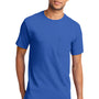 Port & Company Mens Essential Short Sleeve Crewneck T-Shirt w/ Pocket - Royal Blue