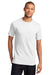 Port & Company PC61P Mens Essential Short Sleeve Crewneck T-Shirt w/ Pocket White Front