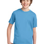 Port & Company Youth Essential Short Sleeve Crewneck T-Shirt - Aquatic Blue